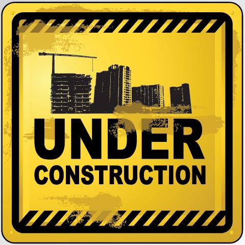 Under Construction Sign Vector