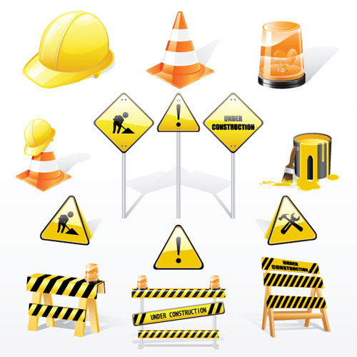 Under Construction Sign Vector