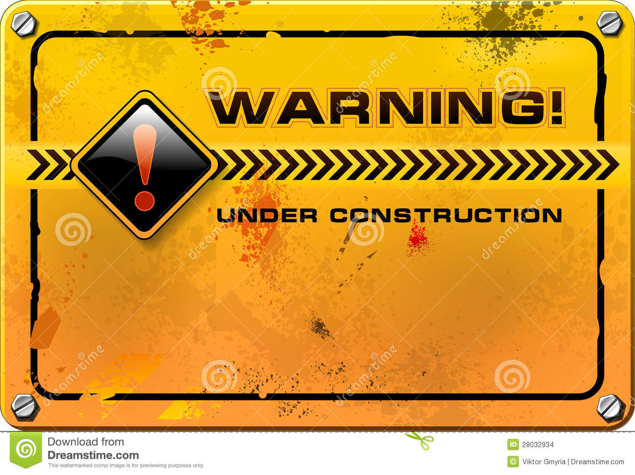 Under Construction Sign Vector