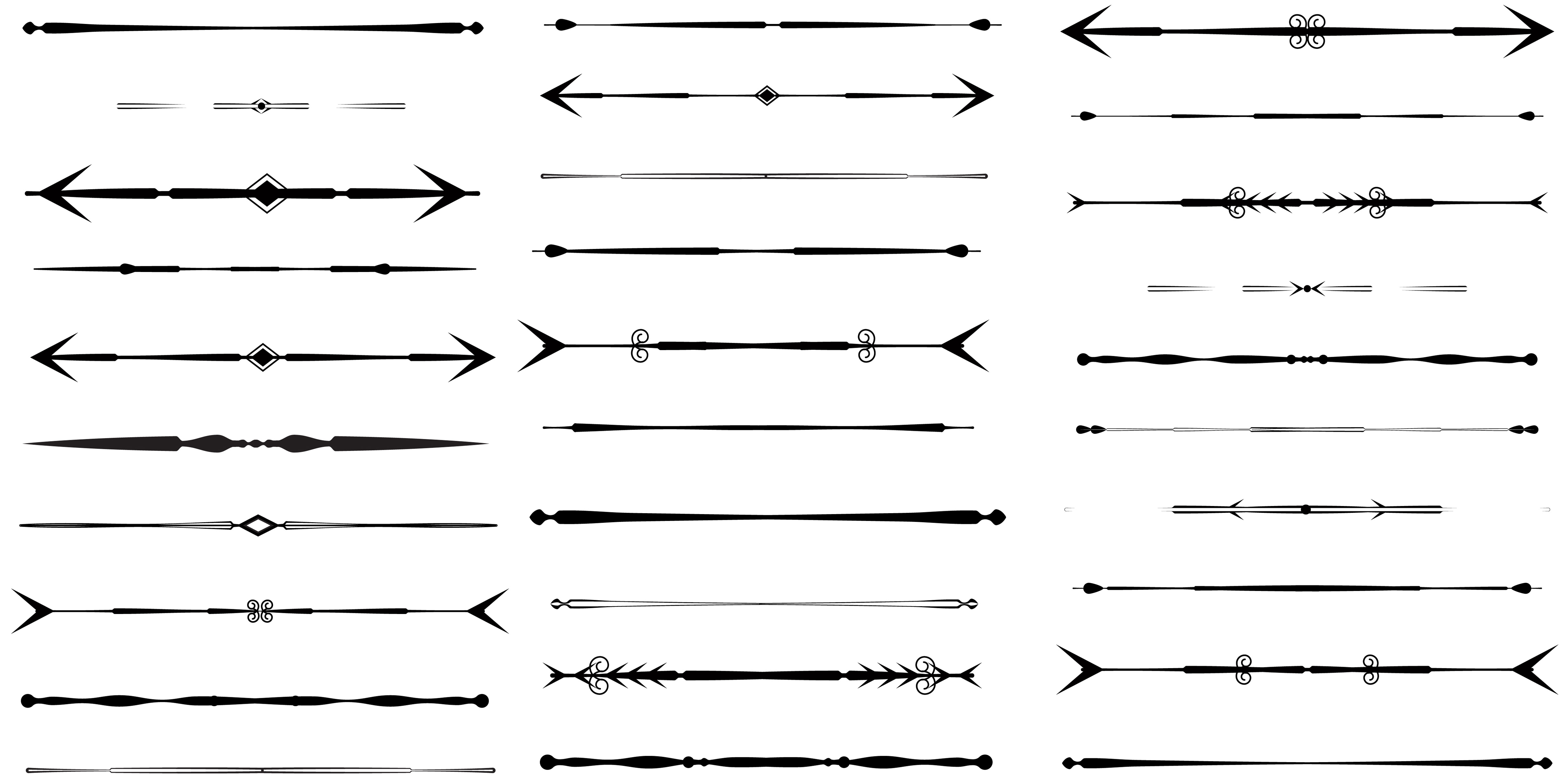 Vector Arrow Dividers Design Vector Arrow Dividers Design
