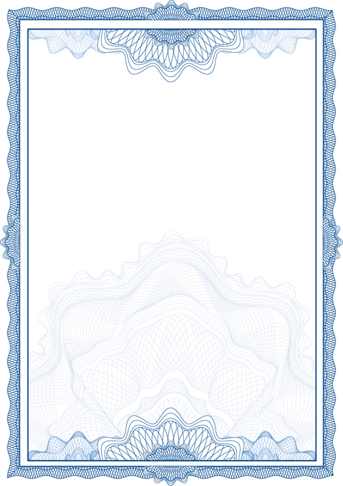 Vector Certificate Border Templates