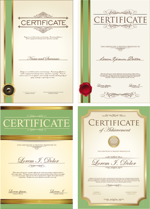 Vector Certificate Border Templates