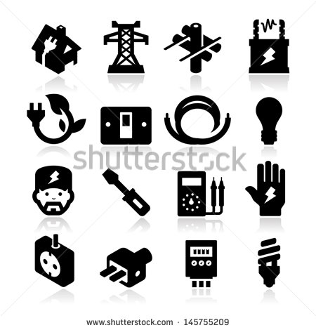Vector Electricity Icons Vector Electricity Icons
