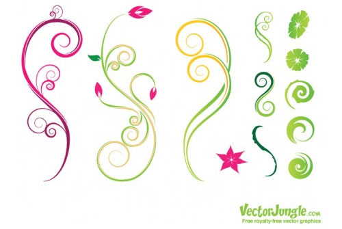 Vector Flower Designs Vector Flower Designs