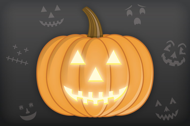 Vector Jack O Lantern Faces