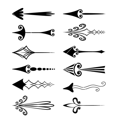 13 Vintage Arrow Vector Images