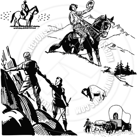 Vintage Western Clip Art Free