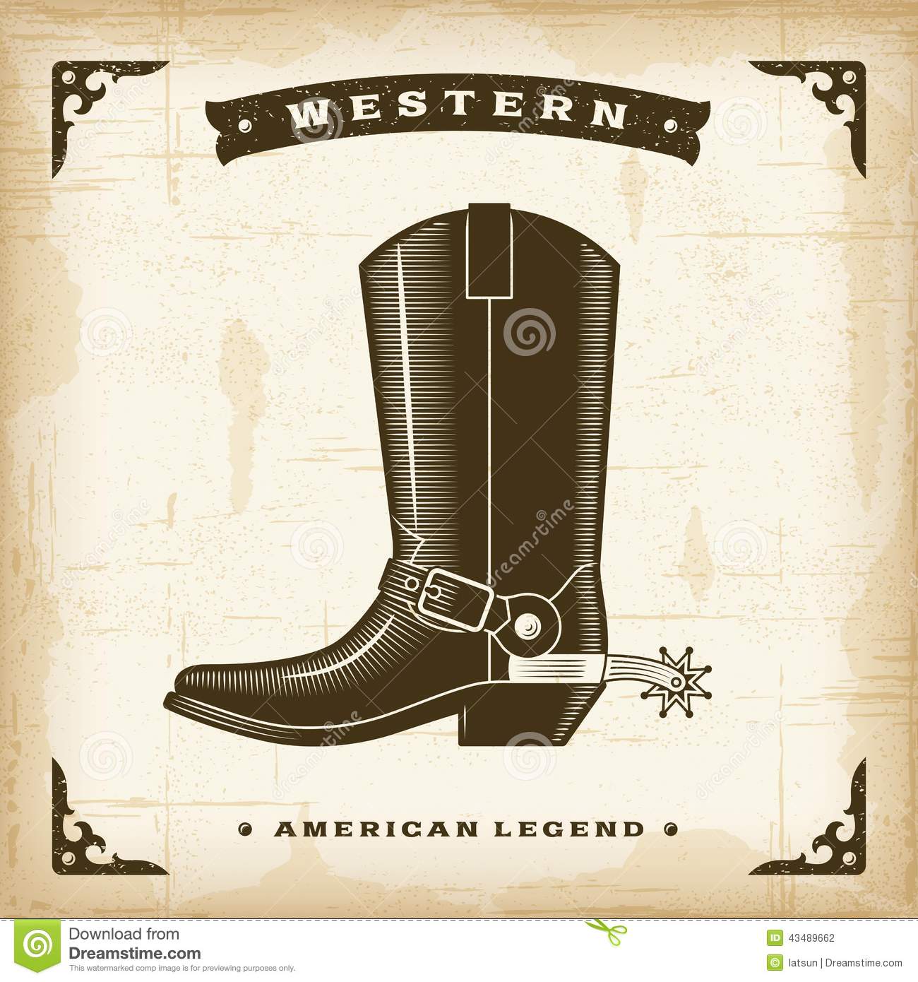 Vintage Western Cowboy Boots