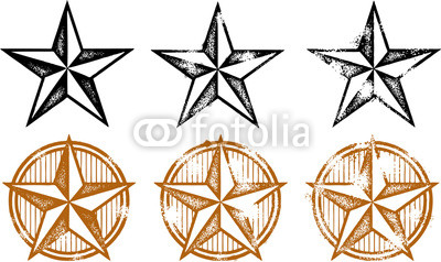 Vintage Western Star Clip Art