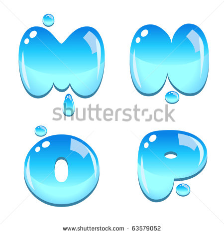 Water Letter Font