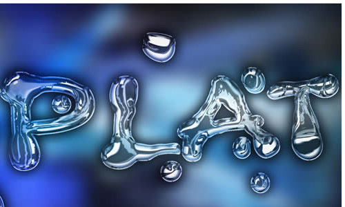 Water Text Effect Photoshop Tutorial