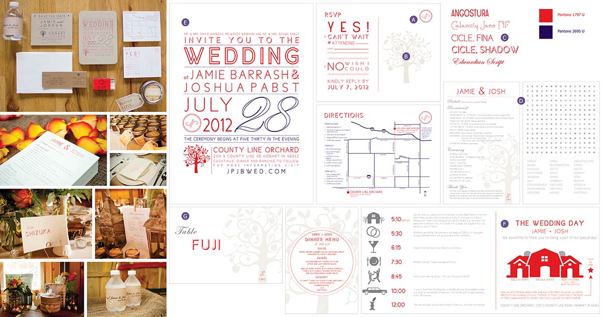 Wedding Invitation Graphic Design