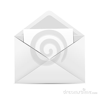 White Envelope Icon Vector