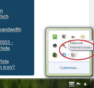 Windows 7 Network Connection Icon