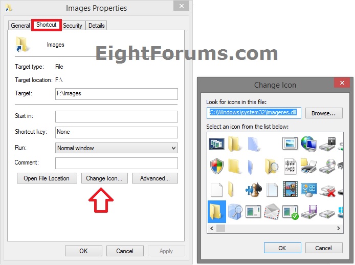 Windows 8 Change System Icons