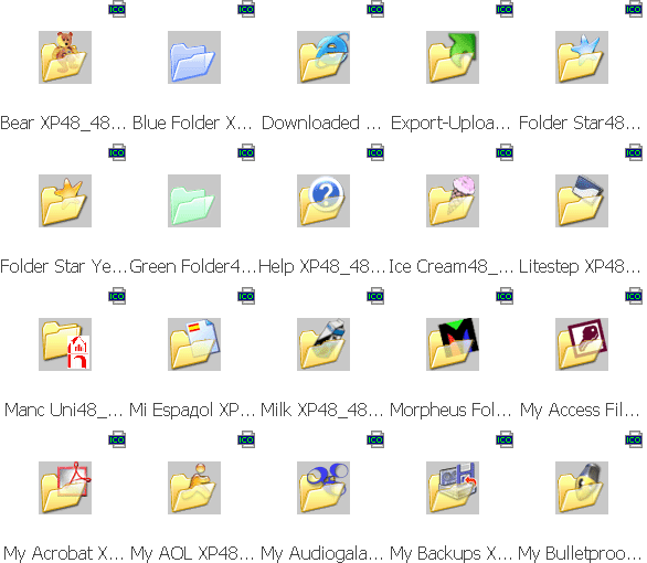 Windows XP Icon Sets