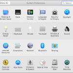 Yosemite Mac OS X System Preferences