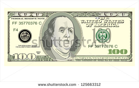100 Dollar Bill Vector