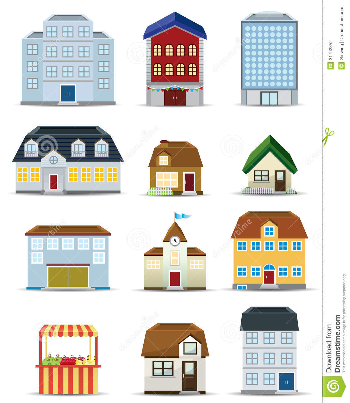 3D Building Icon 3D Building Icon