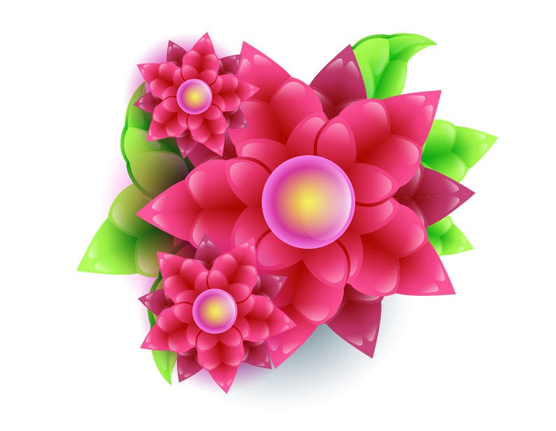 Abstract Flower Vector Art