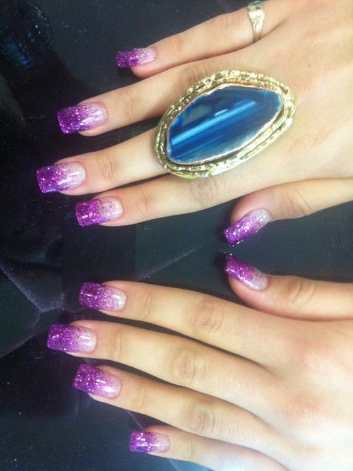 Acrylic Nail Designs with Glitter Acrylic Nail Designs with Glitter