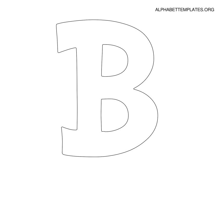 Alphabet Letter B Template