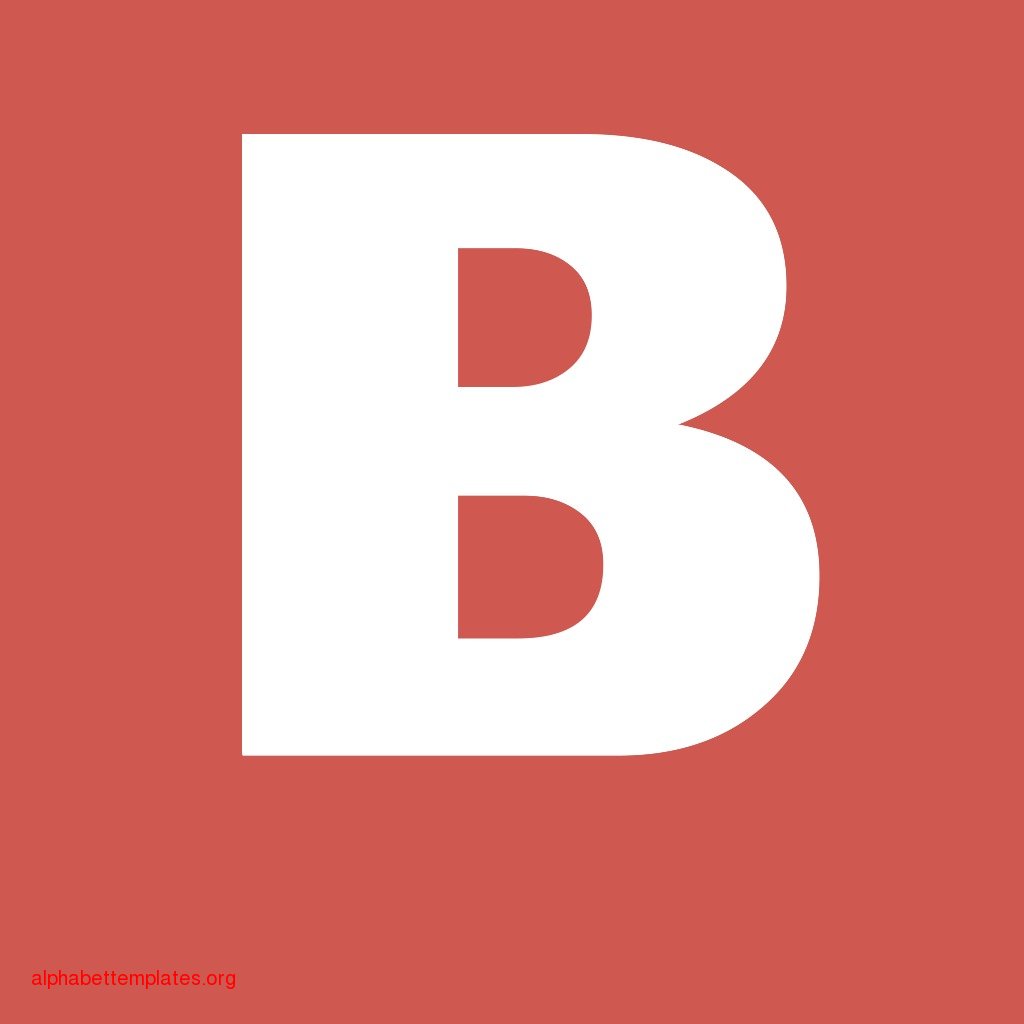 Alphabet Letter B Template