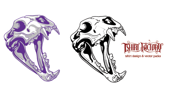 7 Photos of Animal Skull Vector