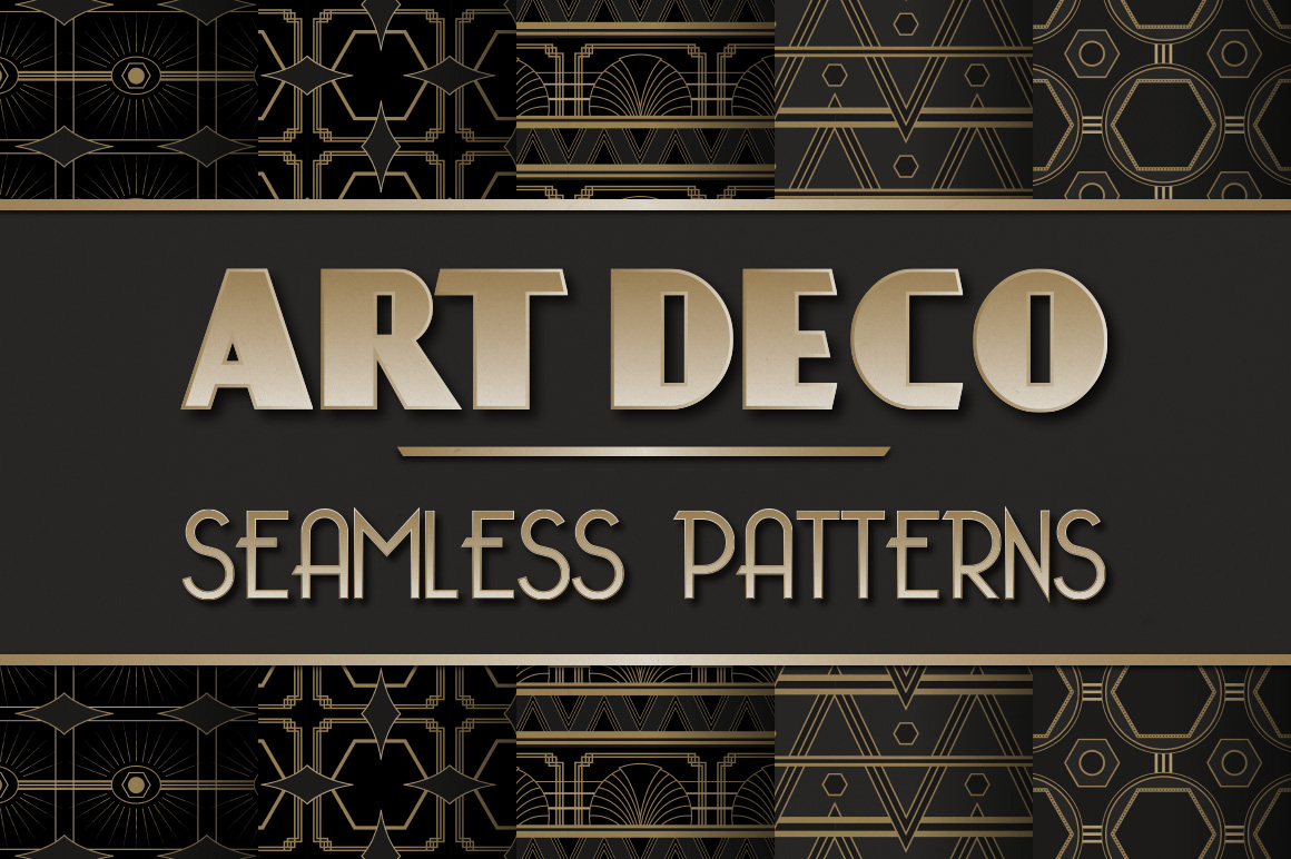 Art Deco Design Patterns Seamless