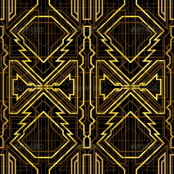 Art Deco Pattern Gold Art Deco Pattern Gold