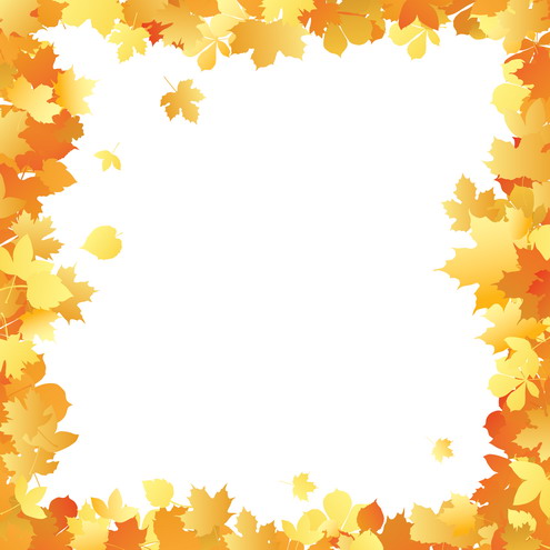 Autumn Leaves Border Clip Art