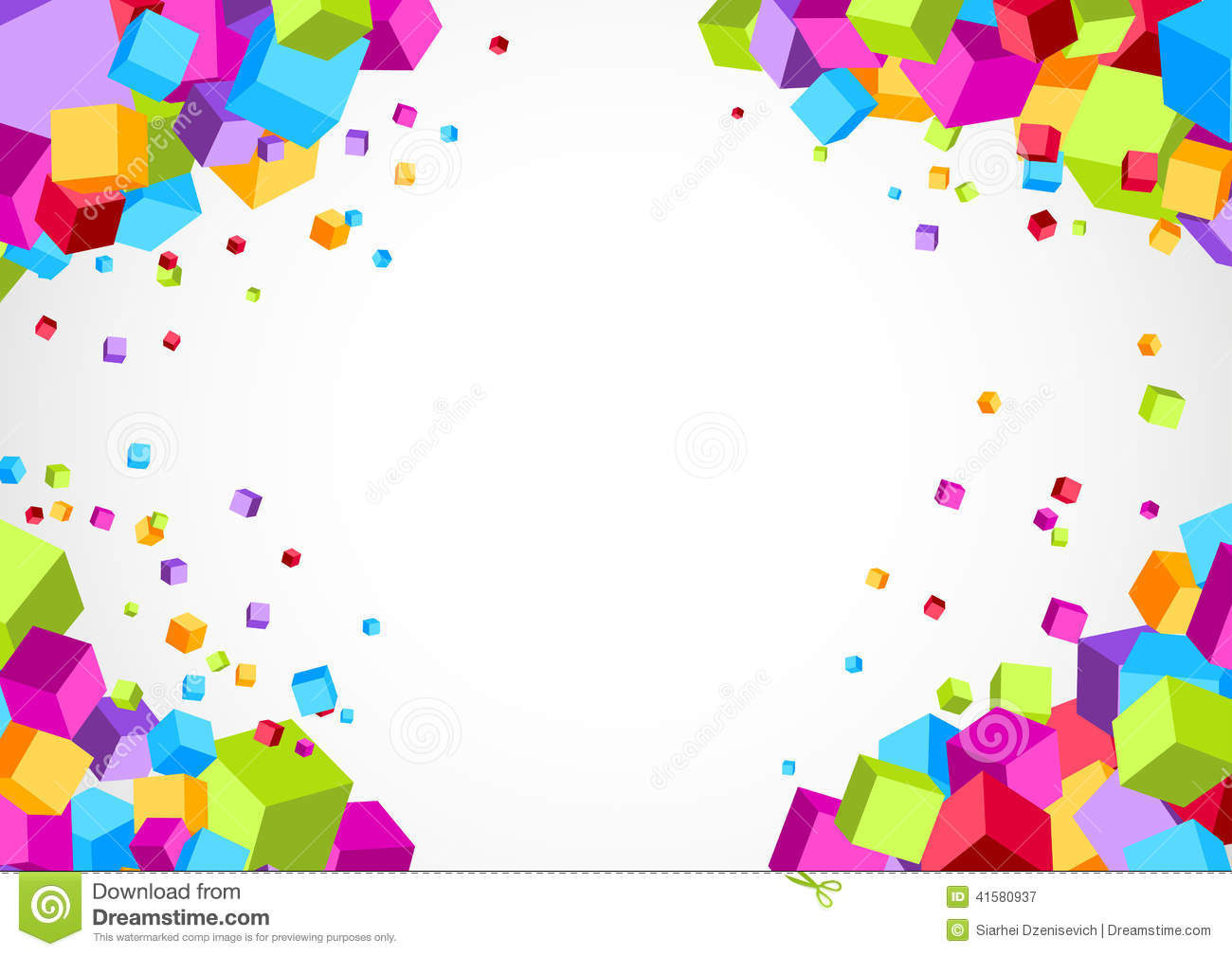 Background Colorful Vector Cube