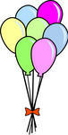 Balloon with String Bow Balloon with String Bow