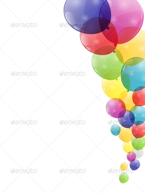 Balloons Transparent Background Color