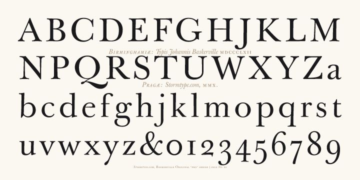 Baskerville Font Baskerville Font