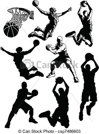 Basketball Player Silhouette Clip Art
