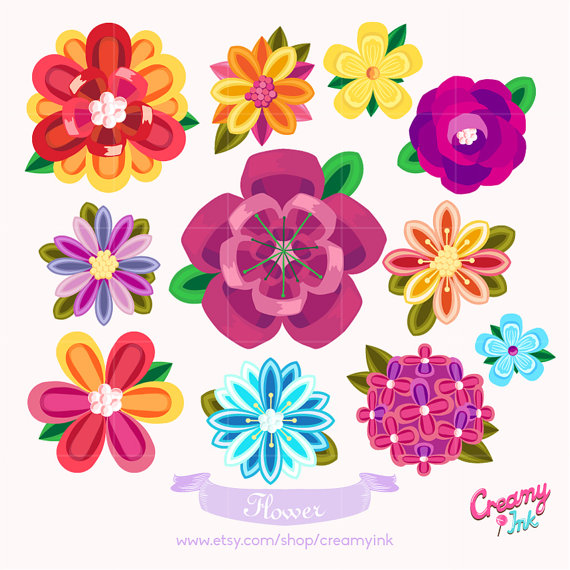Beautiful Flower Garden Clip Art
