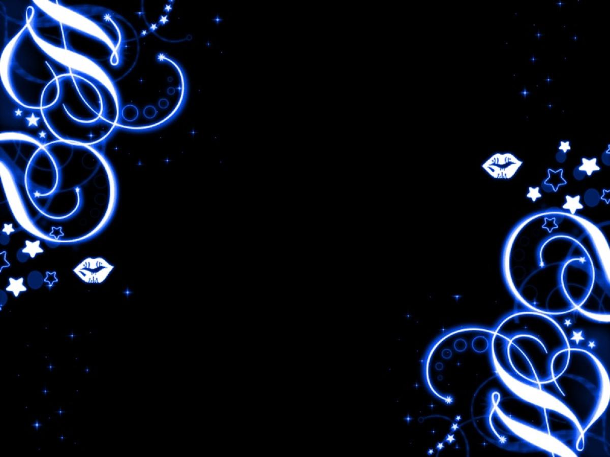 Black and Blue Swirl Designs