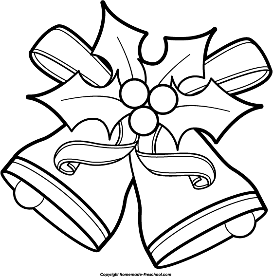 Black and White Christmas Clip Art