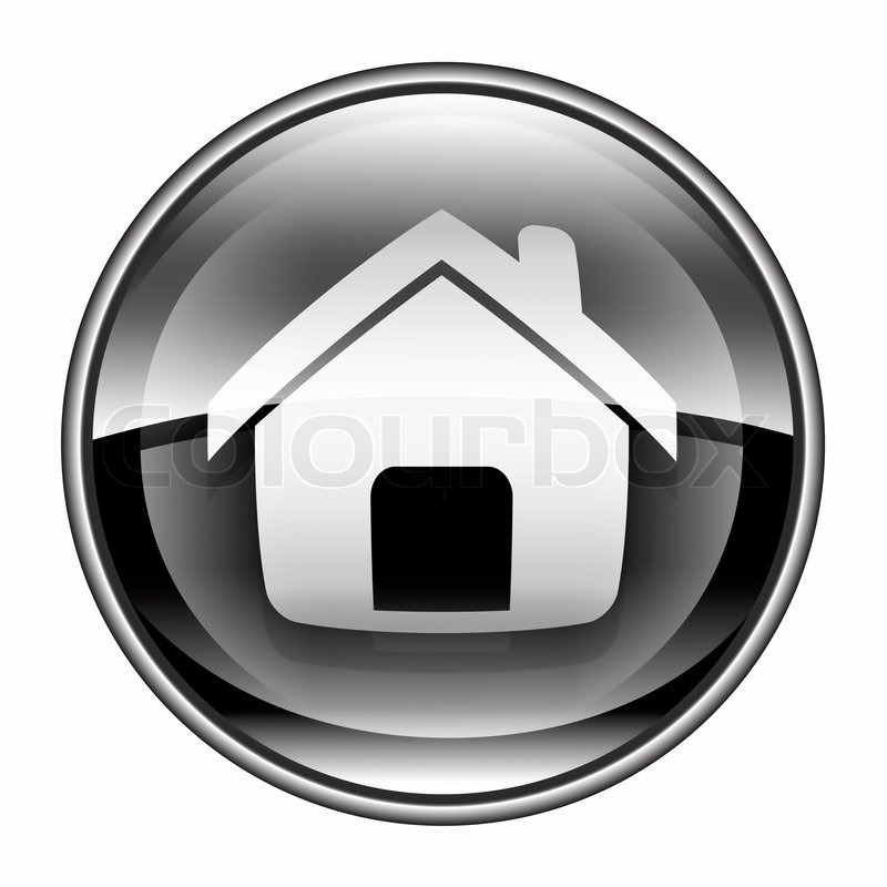 Black and White Home Icon