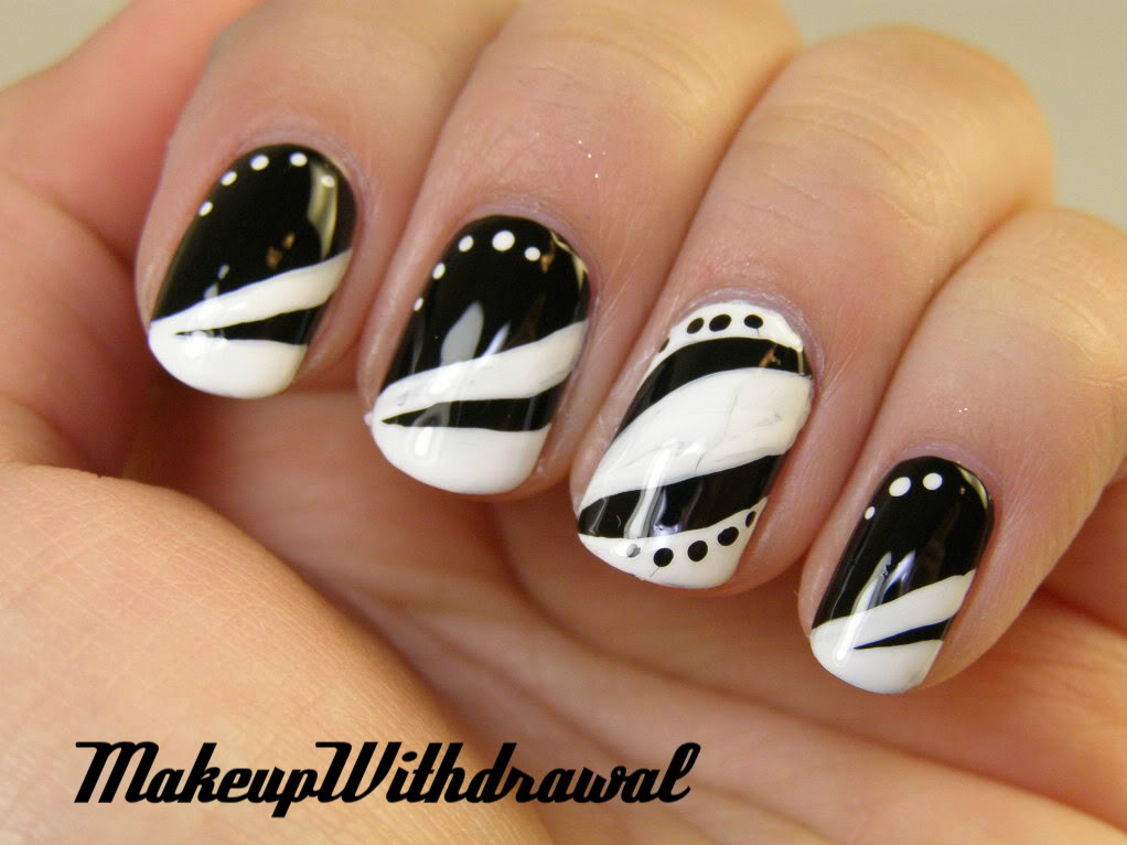 Black and White Nail Designs