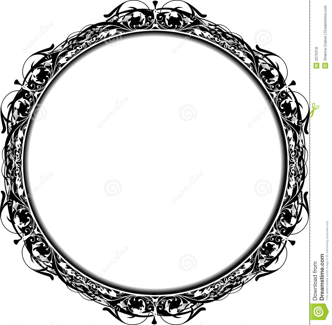 Black Circle Borders and Frames