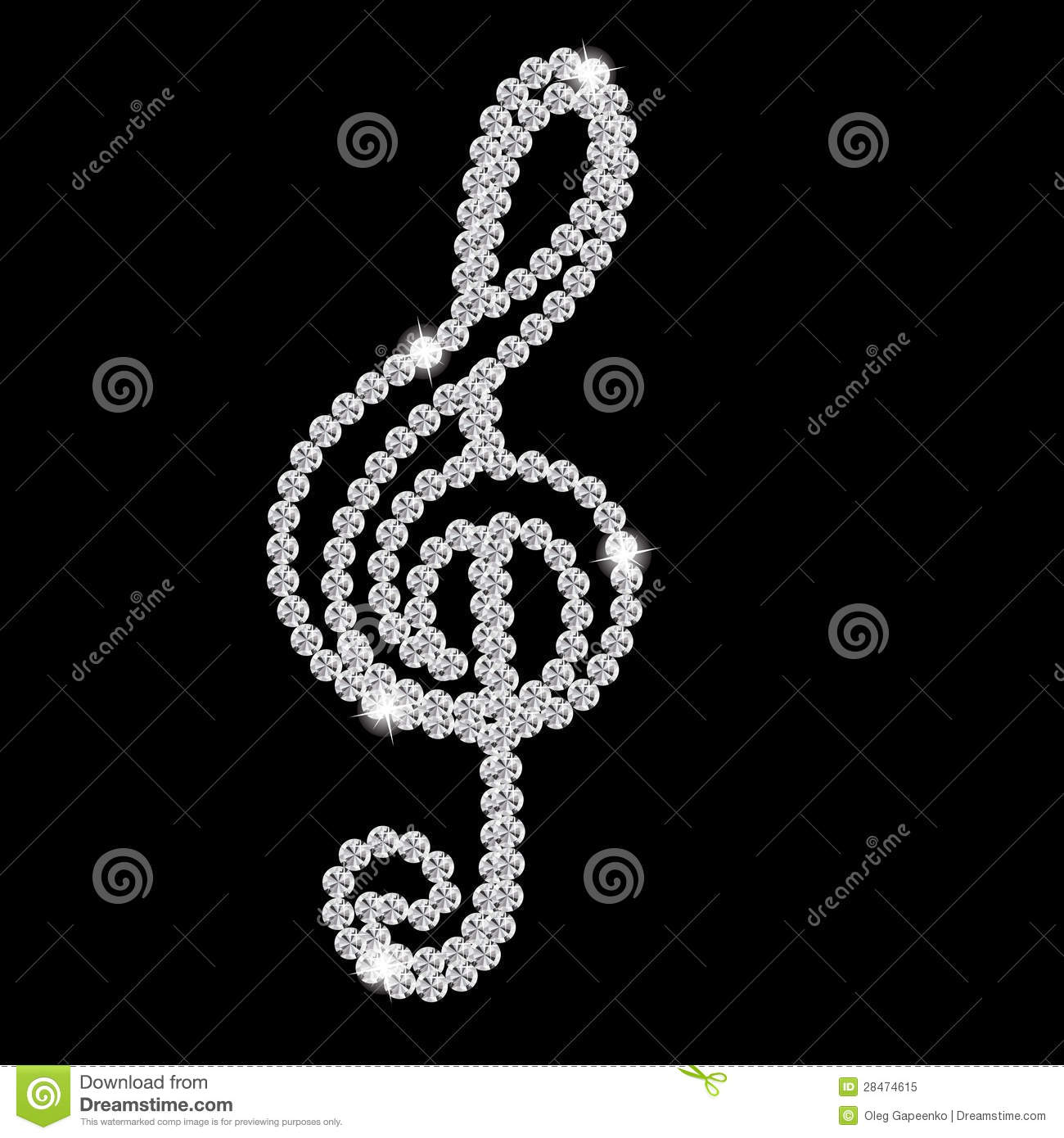 Black Diamond Music Note