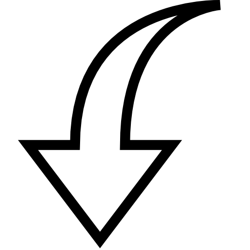 Black Down Arrow Icon
