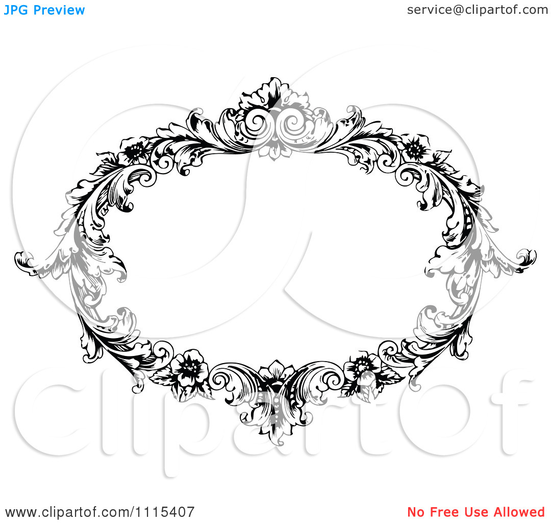 Black Oval Frame Clip Art