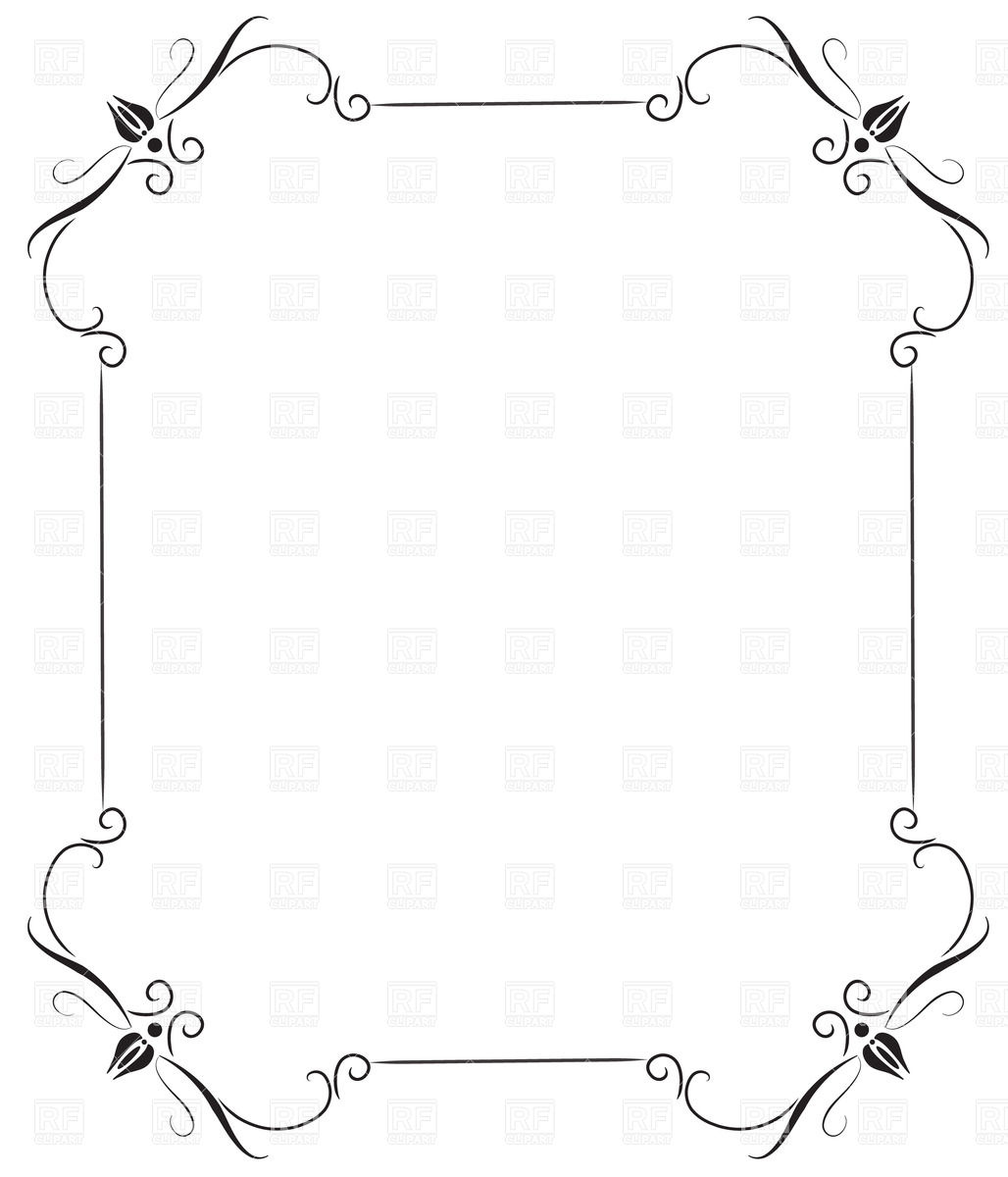 Black Vintage Frame Borders