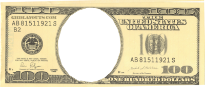 Blank 100 Dollar Bill Template