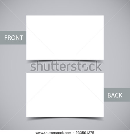 Blank Business Card Template