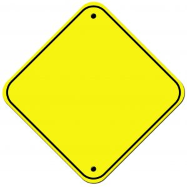 Blank Construction Sign