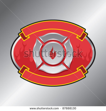 Blank Firefighter Badge